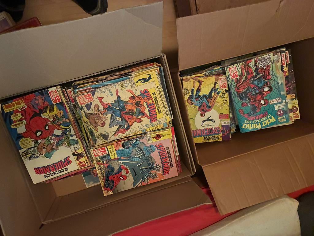 Grote collectie Spider-Man, Web en Peter Parker comics, Meerdere stripboeken, Ophalen of Verzenden, Gelezen