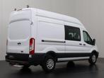 Ford Transit 2.0TDCi 130PK Dubbele Cabine 7-Persoons L3H3 |, Lederen bekleding, Gebruikt, Zwart, Wit