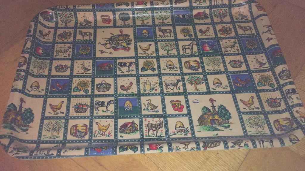 Dienbladen boeren boerderij dien blad serveerblad 45 x 31,5, Ophalen of Verzenden