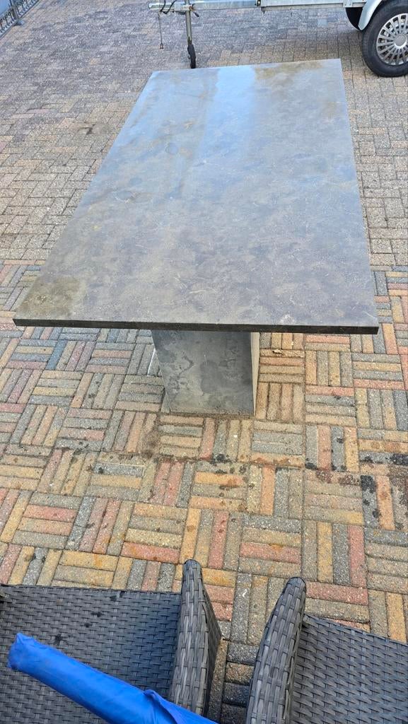 Dining tuintafel Graniet 200x100cm, Tuin en Terras, Tegels en Klinkers, Ophalen, Natuursteen, Terrastegels