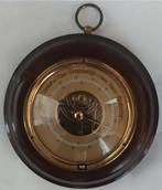 Vintage ronde barometer in houten kast, Audio, Tv en Foto, Weerstations en Barometers, Ophalen of Verzenden, Gebruikt, Barometer