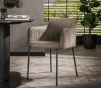 Armstoel Straight stitch ( 4 x showmodel nu € 279,- !! ), Nieuw, Ophalen of Verzenden, Stof, Vier