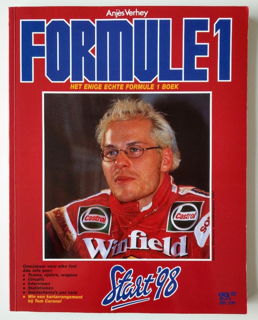 Formule 1 - Start 1998 - Anjes Verhey, Boeken, Nieuw, Ophalen of Verzenden, Overige sporten, Anjes Verhey