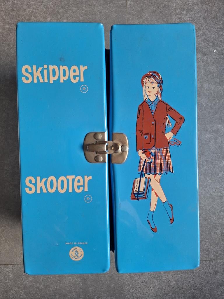 Vintage koffer Skipper/Skooter (Barbie), Verzamelen, Ophalen of Verzenden, Gebruikt