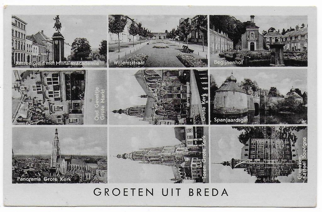 Breda Ansichtkaart uit 1960 (B6672 ), Ophalen of Verzenden, 1960 tot 1980, Gelopen, Noord-Brabant