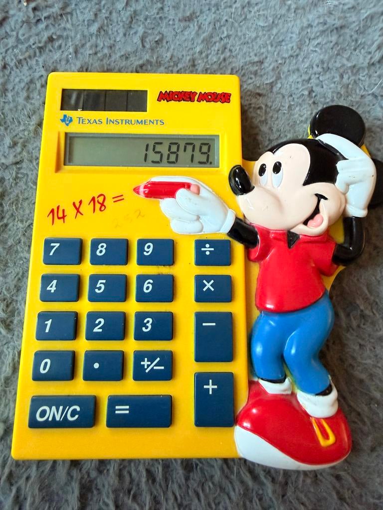 Vintidge rekenmachine micky mouce ! Uit jaren 90, Ophalen of Verzenden, Gebruikt