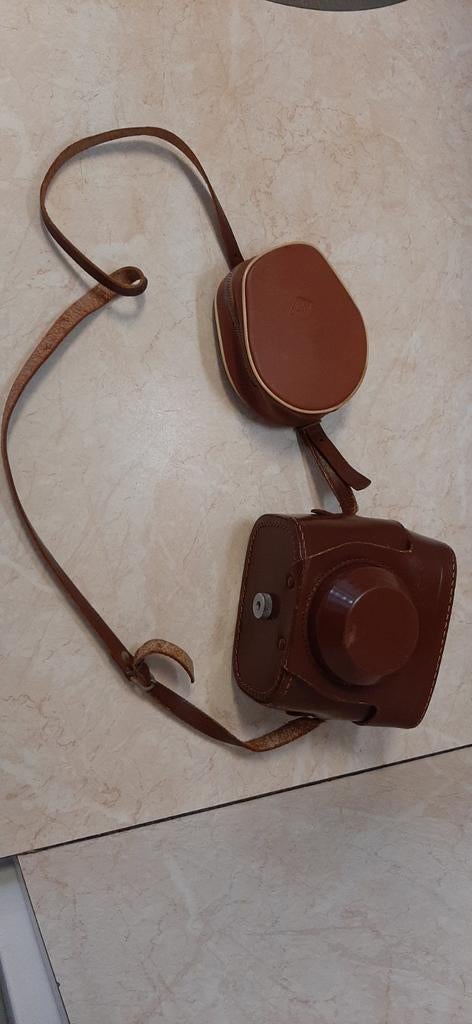 Vintage Agfa Clack camera met flitser en tasjes, Audio, Tv en Foto, Fotocamera's Analoog, Ophalen, Gebruikt, Compact, Overige Merken