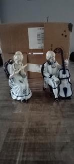 Set van 2 porseleinen muzikanten, Ophalen, Zo goed als nieuw, Mens