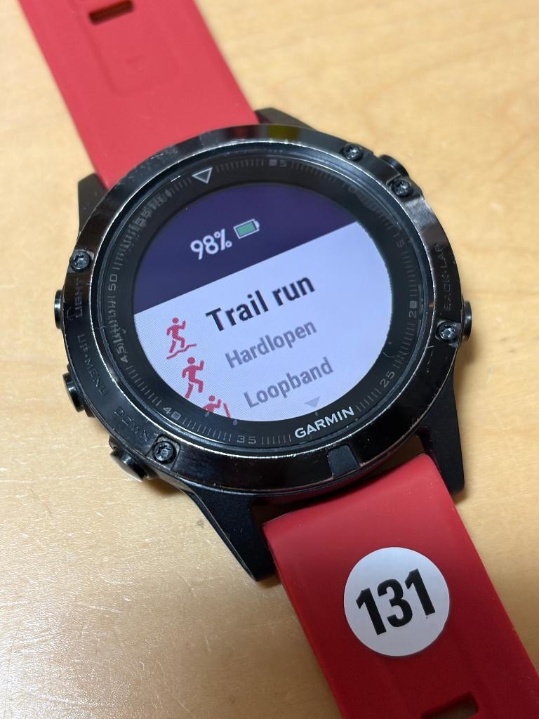 Garmin Fenix 5 saffierglas (GPSinruil-nr 131), GARMIN, Gebruikt, Bramenberg 9, Hoogte