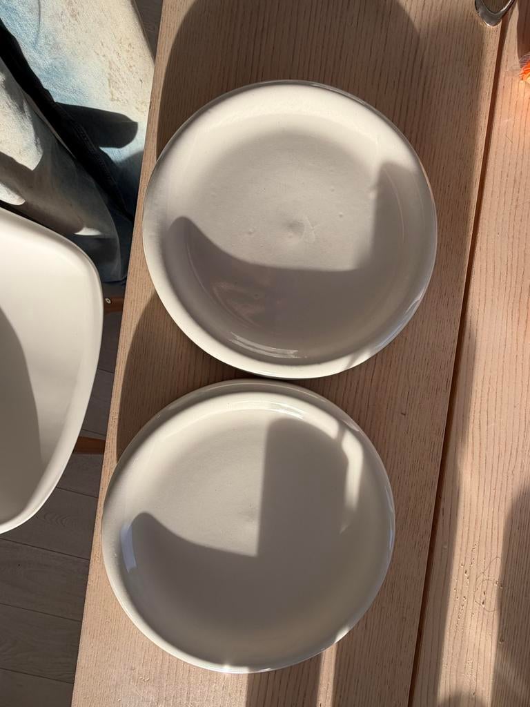 Hay Barro dinerbord 24cm set van 2 Off-White, Ophalen of Verzenden, Nieuw