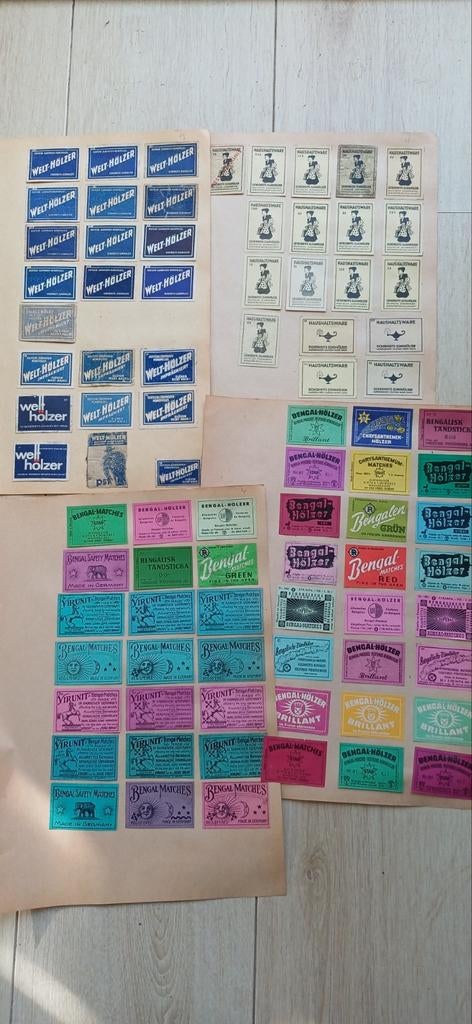 Vintage luciferdoosjes etiketten verzameling, Ophalen of Verzenden