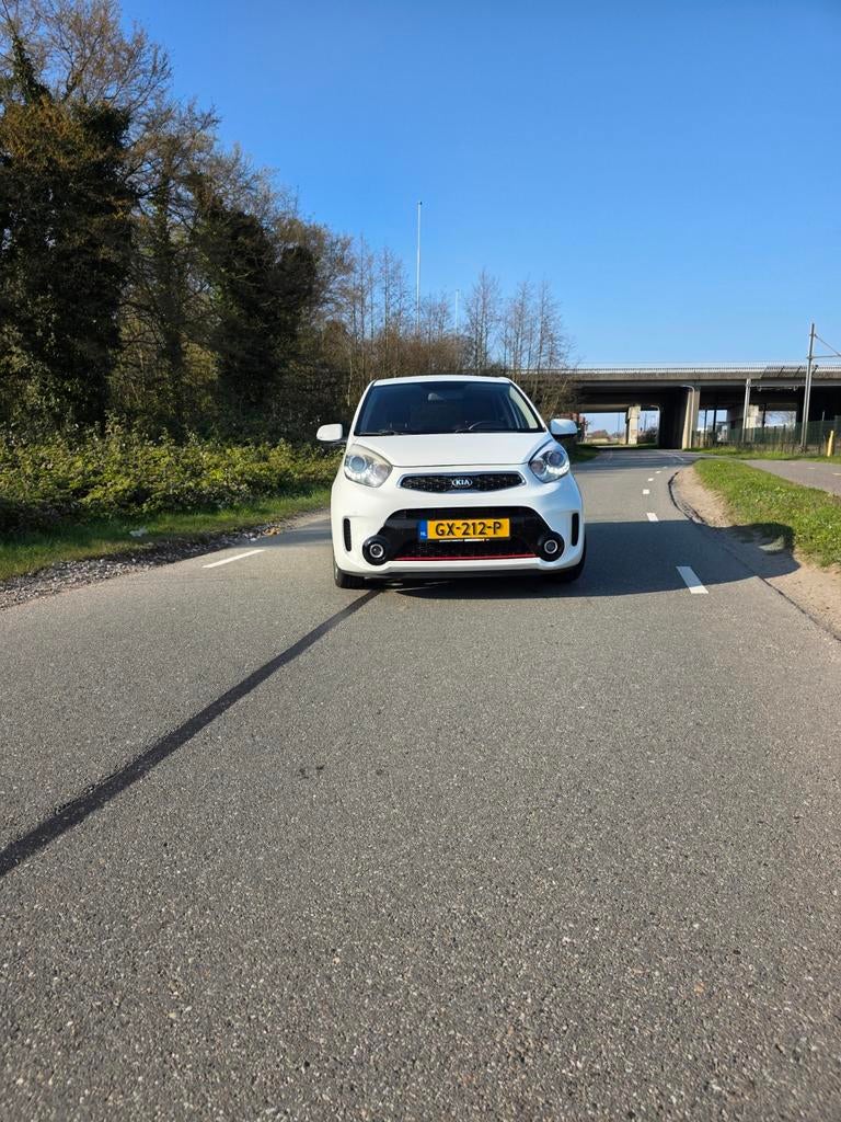 Mooie Kia Picanto 2015, Auto's, Leder en Stof, Wit, Overige kleuren, Handgeschakeld