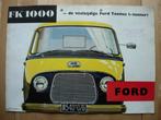 Ford Taunus FK1000 Brochure 1956 - Transit, Gelezen, Ford, Ophalen of Verzenden, Ford