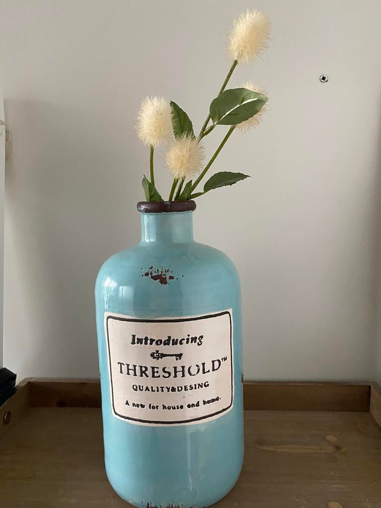 Vintage look vaas/kruik, Huis en Inrichting, Aardewerk of Porselein, Ophalen of Verzenden, Zo goed als nieuw, Minder dan 50 cm