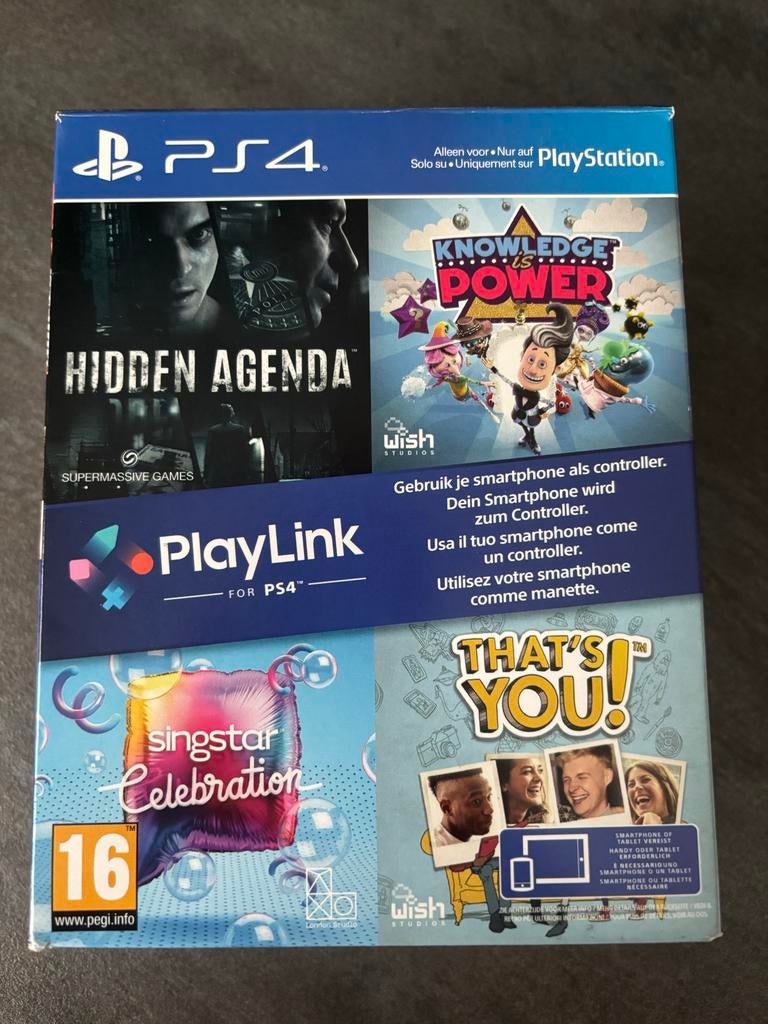 PS4 PlayLink games: Hidden Agenda, Knowledge is Power, That', Overige genres, Eén computer, Ophalen of Verzenden, Zo goed als nieuw