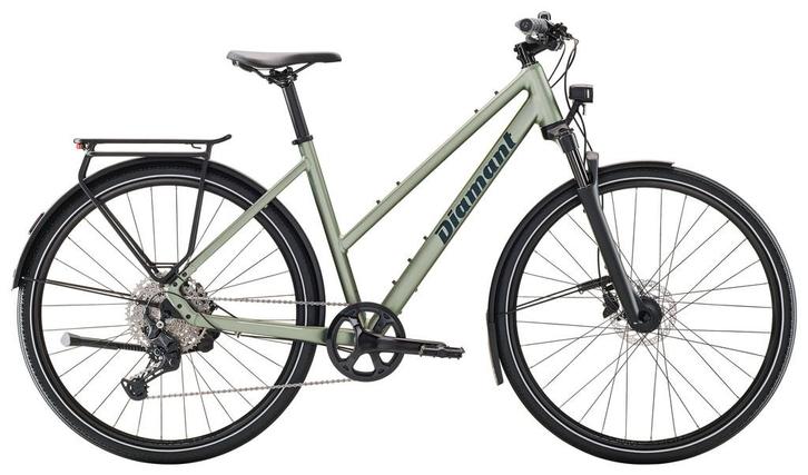 Diamant Mahon trip plus grijs dames 55cm 28inch, Fietsen en Brommers, Fietsen | Dames | Damesfietsen, Nieuw, Overige merken, Versnellingen