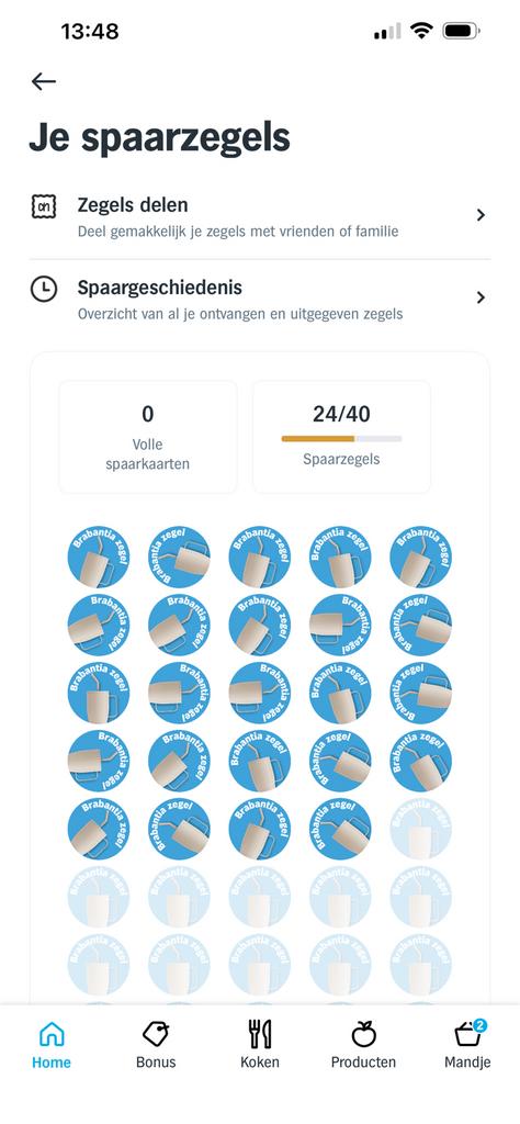 24 brabantia zegels ah, Verzamelen, Albert Heijn, Ophalen