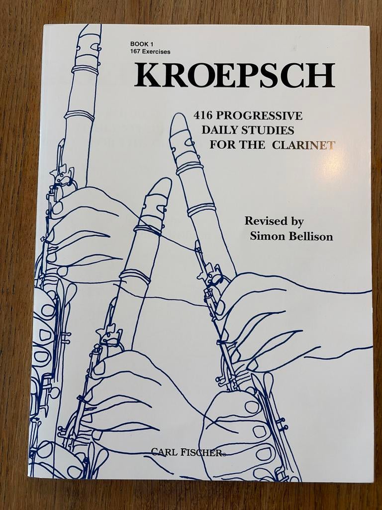 Kroepsch Klarinet Oefenboek (nieuw), Klassiek, Les of Cursus, Ophalen of Verzenden, Zo goed als nieuw