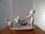Beeld Graefenthal Jongen met Hond, Porselein, Ophalen of Verzenden