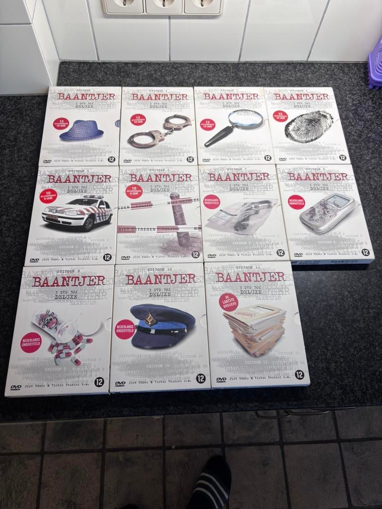 11 seizoenen van Baantjer op DVD, Vanaf 16 jaar, 1980 tot heden, Ophalen of Verzenden, Zo goed als nieuw