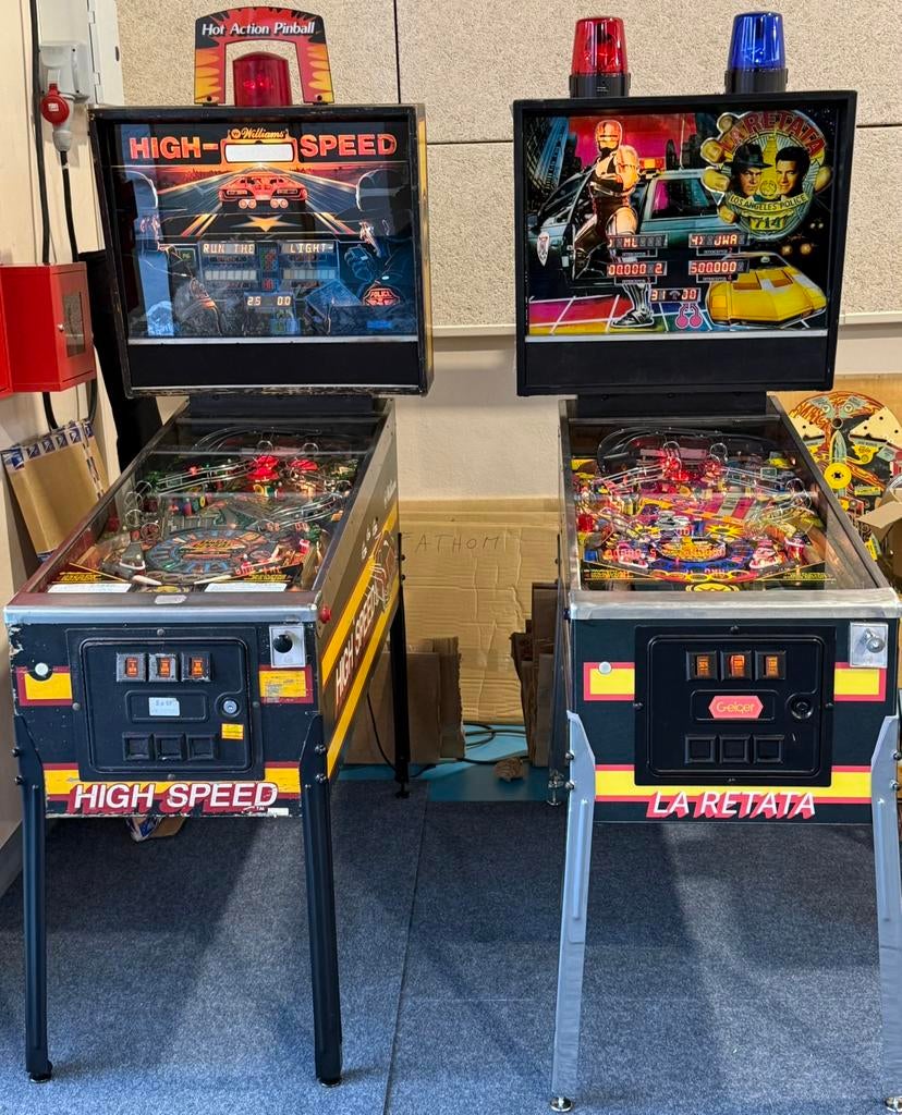 Geiger La retata flipperkast te koop clone van High Speed, Ophalen of Verzenden, Williams, Zo goed als nieuw, Dot-matrix