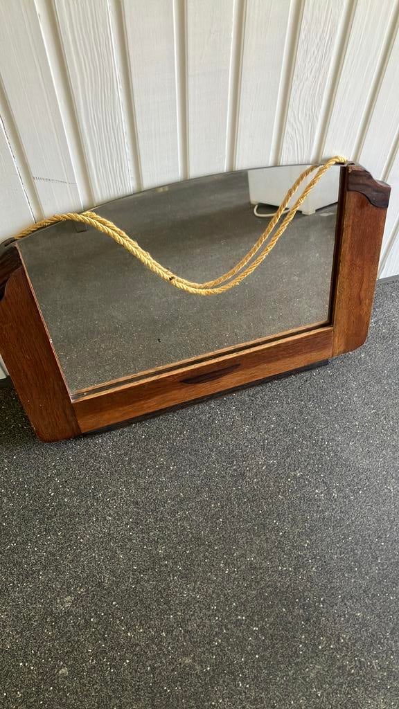 Art deco spiegel, Antiek en Kunst, Antiek | Spiegels, Ophalen, Rechthoekig, Minder dan 50 cm