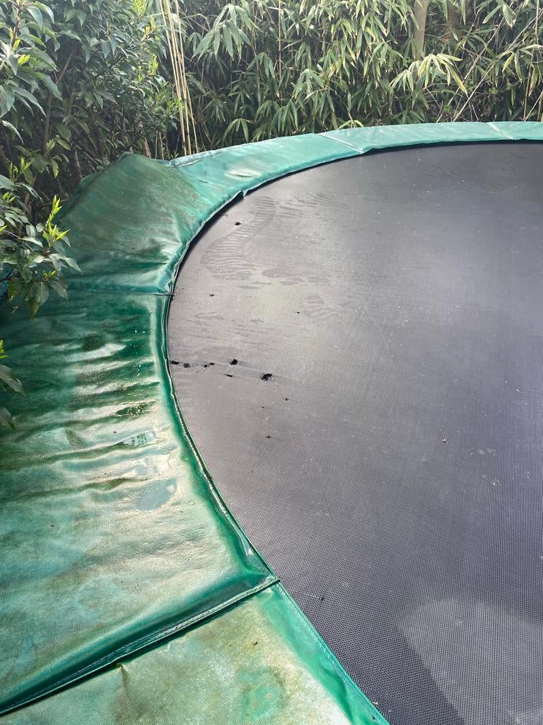 Grote trampoline, 420 cm diameter, Ophalen, Gebruikt