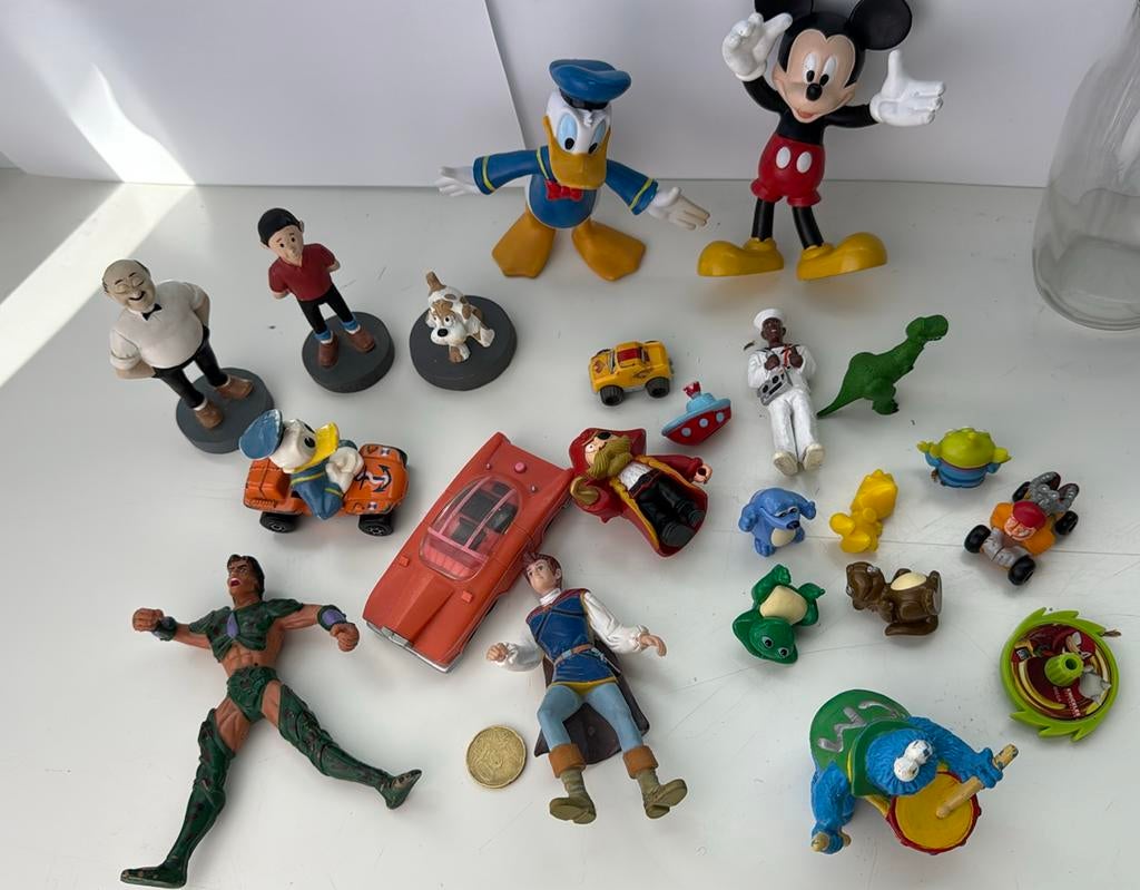 Lotje vintage figuurtjes - divers disney bullyland tarzan, Verzamelen, Poppetjes en Figuurtjes, Ophalen of Verzenden, Zo goed als nieuw