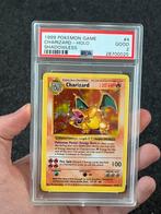 Pokémon PSA 2 Shadowless Charizard #4 Base set, Ophalen of Verzenden, Zo goed als nieuw, Losse kaart, Foil