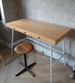 Vintage stijl Ikea Lillassen bureau / kaptafel bamboe, Ophalen, Ikea, Zo goed als nieuw, Bureau