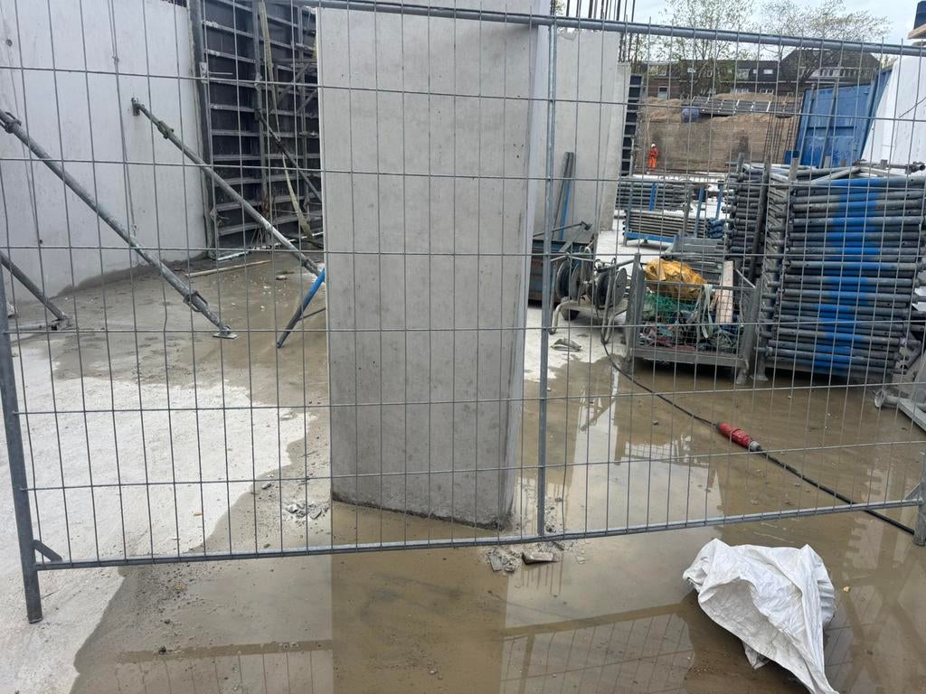 Te koop 25 bouwhekken,inclusief rek., Tuin en Terras, Ophalen of Verzenden, Gebruikt, IJzer, Tuinhek