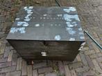 Stoere vintage houten kist, militaire uitstraling, Ophalen, Gebruikt, 50 tot 100 cm, 50 tot 75 cm