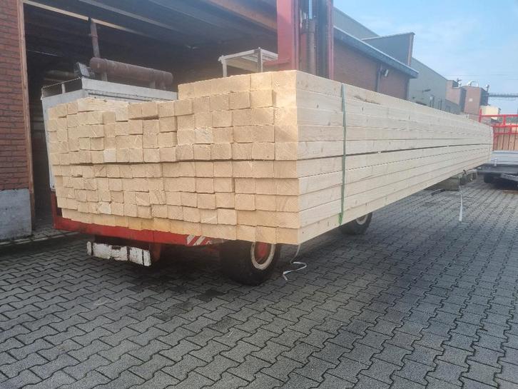 Vuren geschaafd 50x70  5x7 | kepers, Tuin en Terras, Palen, Balken en Planken, Nieuw, Balken, 250 cm of meer, Ophalen of Verzenden