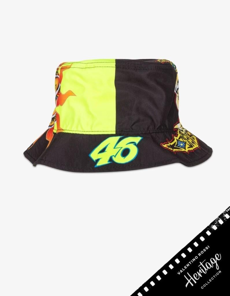 Valentino Rossi heritage sun moon fisherman bucket hat, Commerciale@vr46racing.com, Hoed, Nieuw, Ophalen of Verzenden