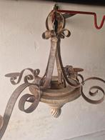 Antieke Kroonluchter voor Kaarsen - Smeedijzer, Ophalen, Zo goed als nieuw, Metaal, Antiek, Rustiek, Klassiek