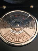 Vintage chrome eeuwigdurende kalender 2004 tot 2053 met doos, Ophalen of Verzenden