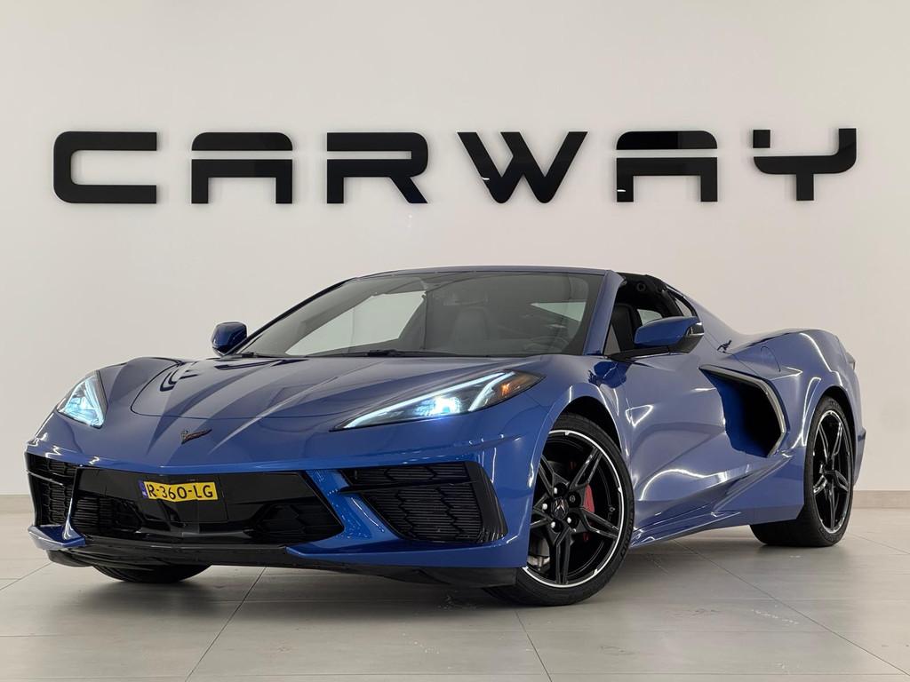Chevrolet Corvette C8 6.2 V8 Stingray Targa (bj 2021), Auto's, Automaat, Gebruikt, Blauw, Corvette