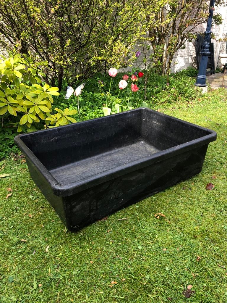 Grote zwarte kunststof bak - Veelzijdig gebruik, Tuin en Terras, Vijvers, Ophalen of Verzenden, Gebruikt