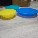 Set van 3 Tupperware schalen met deksel, Ophalen of Verzenden, Gebruikt, Groen, Schaal
