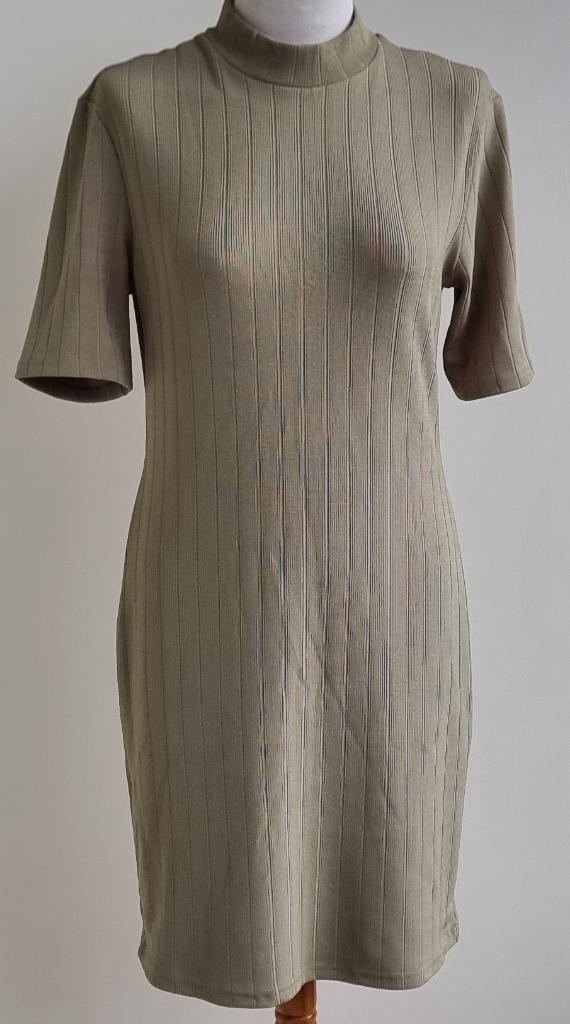 Lofty Manner stretchy groen jurkje mt. L, Maat 38/40 (M), Lofty Manner, Ophalen of Verzenden, Zo goed als nieuw