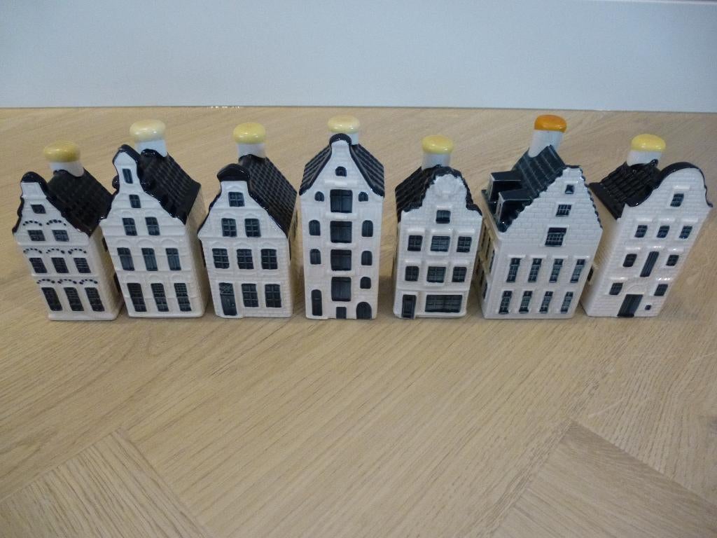 7 KLM huisjes, Ophalen of Verzenden, Gebruikt, 61 t/m 80, Gevuld