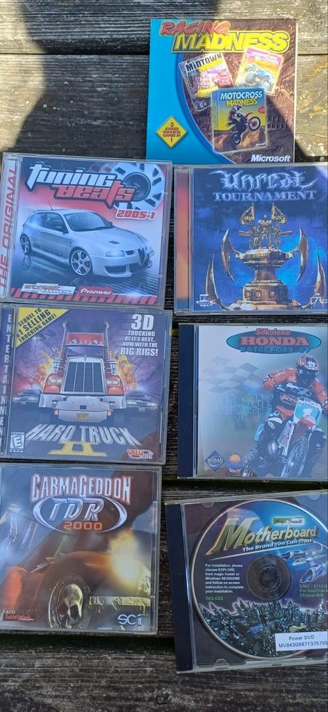Klassieke PC Games Bundel: Trucks, Carmageddon, Motocross GP, Spelcomputers en Games, Games | Pc, Gebruikt, 1 speler, Racen en Vliegen