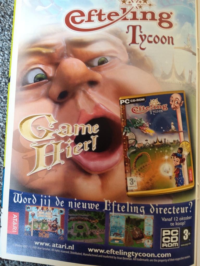 Efteling:  Advertentie    1 euro, Ophalen of Verzenden, Zo goed als nieuw, Overige typen