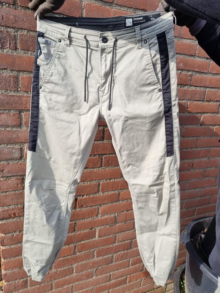 Chasin Slim Fit Broek - Zacht Licht Groen Maat S, Kleding | Heren, Broeken en Pantalons, Chasin, Ophalen of Verzenden, Gedragen
