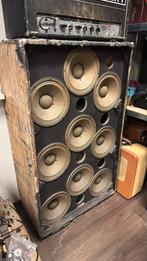 Ampeg V9 speaker cabinet 9x10 inch!! Jaren 70, Ophalen of Verzenden, Gebruikt, Basgitaar, 100 watt of meer