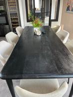 Stijlvolle Zwarte Eettafel - Modern Design, Ophalen, 100 tot 150 cm, 200 cm of meer, Zo goed als nieuw