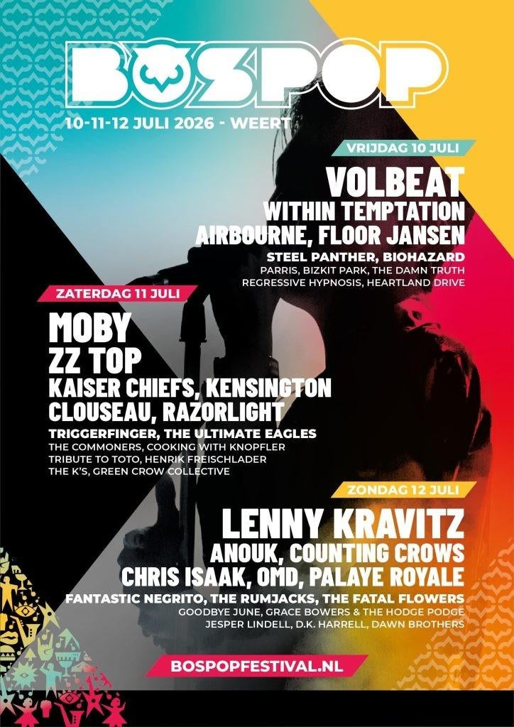 Bospop weekend ticket 10-11-12 juli 2026, Eén persoon