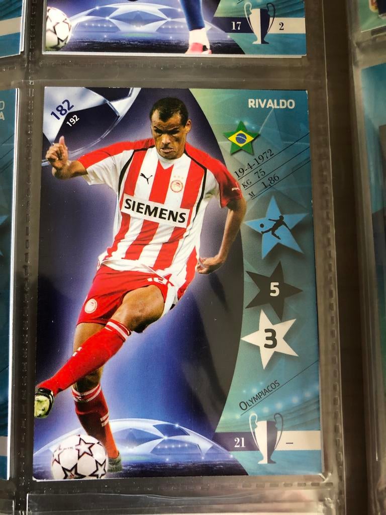 Panini Champions League 2007 Rivaldo, Ophalen of Verzenden, Zo goed als nieuw, Buitenlandse clubs, Spelerskaart