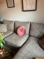 Lichtbruine/ beige hoekbank / chaise longue, Ophalen, Gebruikt
