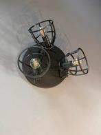Industriële Plafondlamp met 3 Spots - Metaal, Huis en Inrichting, Ophalen of Verzenden, Gebruikt, Metaal